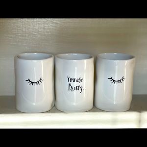 Rae Dunn vanity set *NO TRAY*